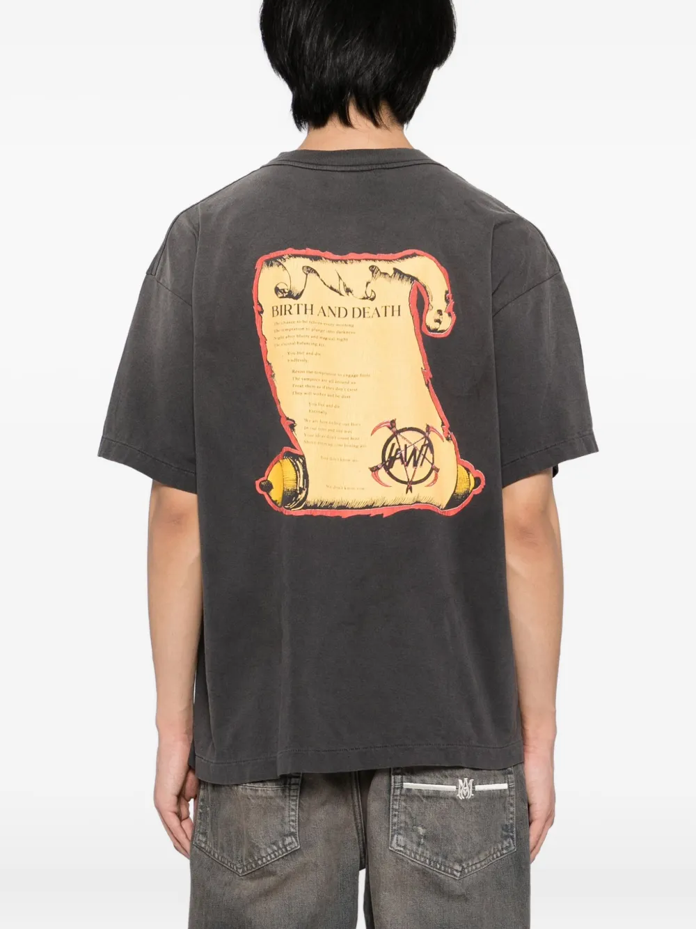 SAINT MXXXXXX T-shirt met grafische print BLACK