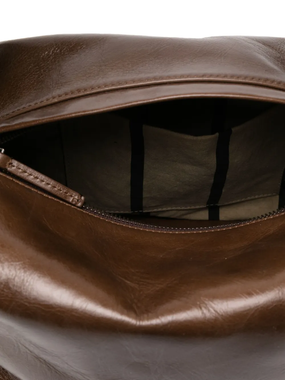 Uma Wang Schoudertas van imitatieleer Bruin