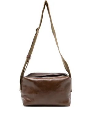 Uma Wang logo-debossed Shoulder Bag | Black | FARFETCH