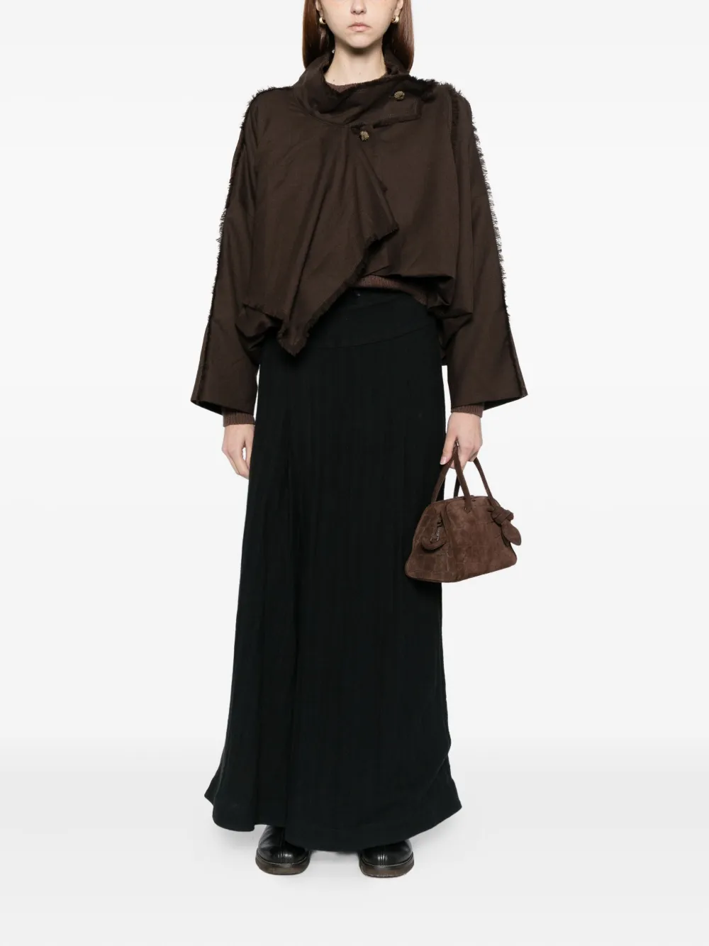 YEHUAFAN Wollen rok - Zwart