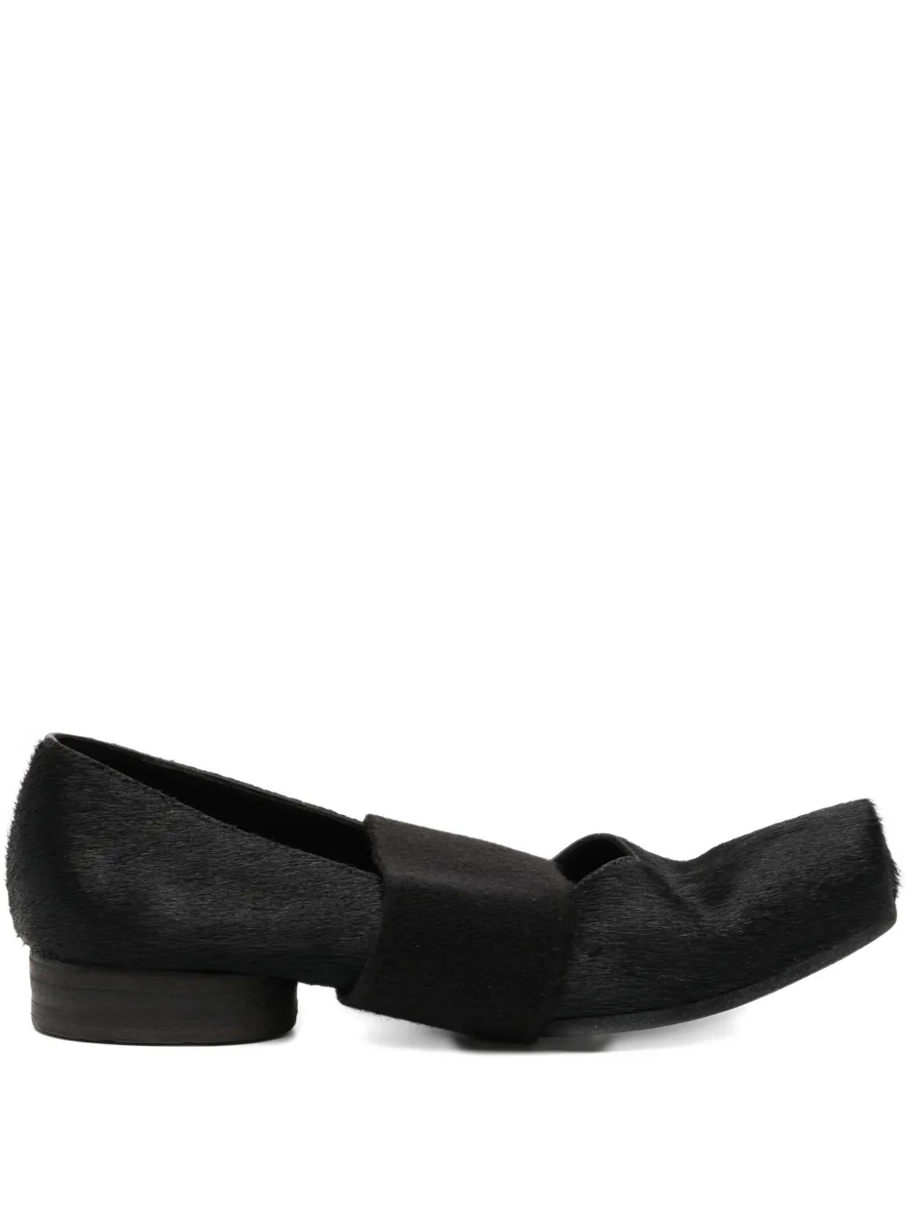 Uma Wang strap flat pumps Zwart