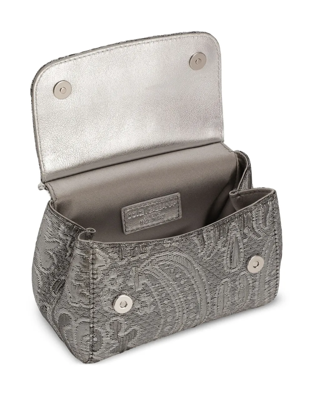 Dolce & Gabbana Kids Schoudertas verfraaid met kristallen Zilver