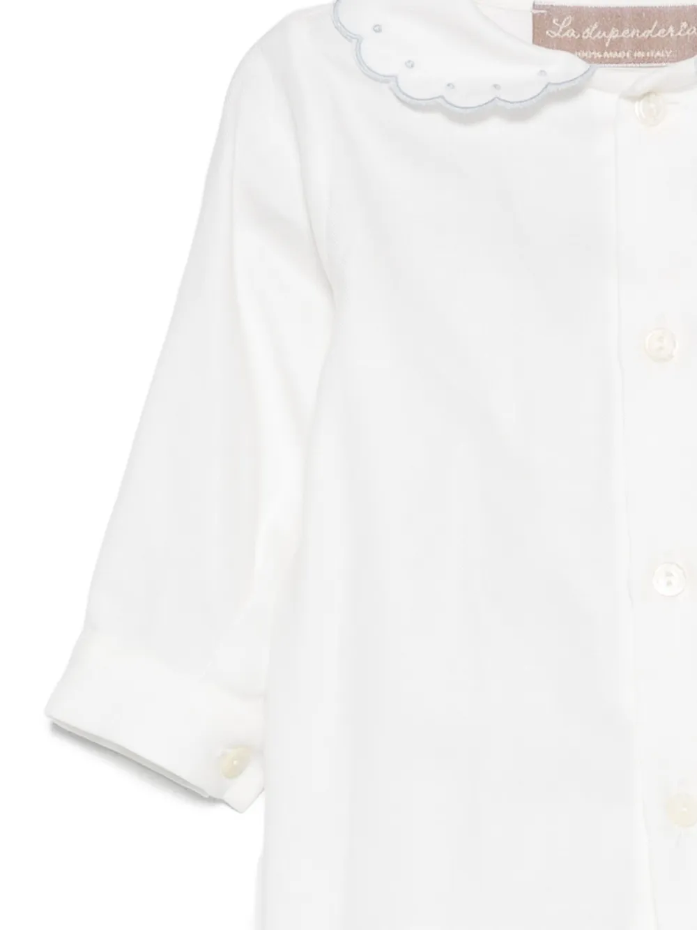 La Stupenderia Romper met geschulpte kraag Wit