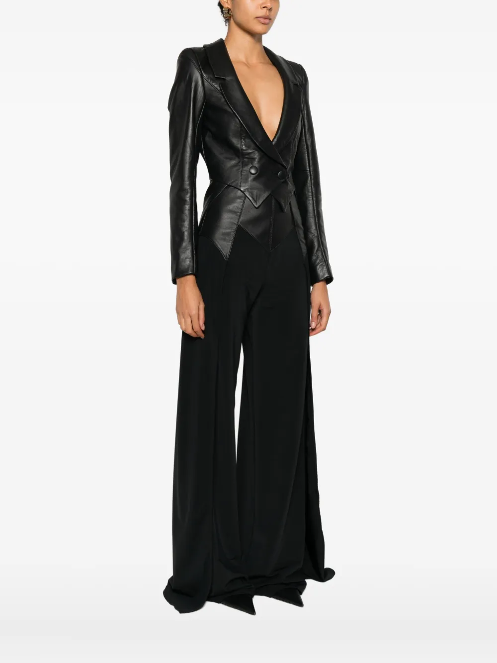 MITILIANE COUTURE Jack met dubbele rij knopen Zwart