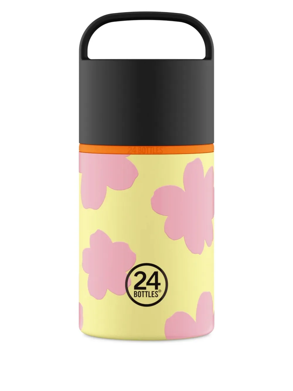 24bottles floral handle spin bottle (480ml) | Yellow | Image 1