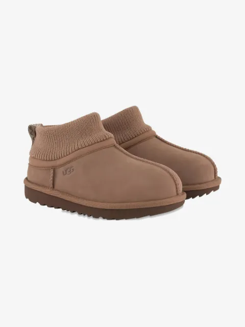 UGG Kids ribbed-cuff slip-on boots