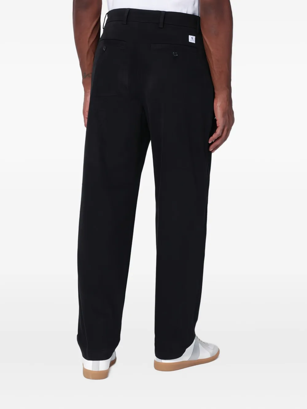 Department Five Department 5 Black Cotton Trousers In Black