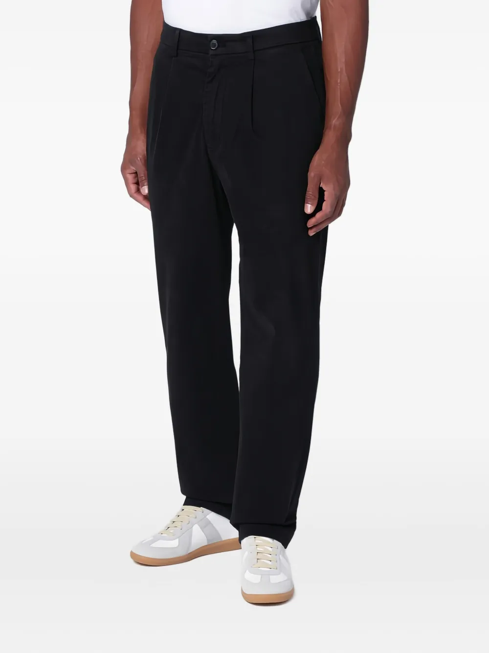 Department Five Department 5 Black Cotton Trousers In Black