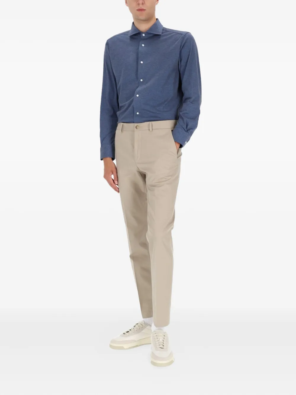 BOSS buttoned shirt - Blauw
