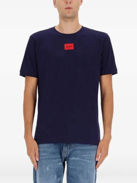 HUGO logo-patch T-shirt
