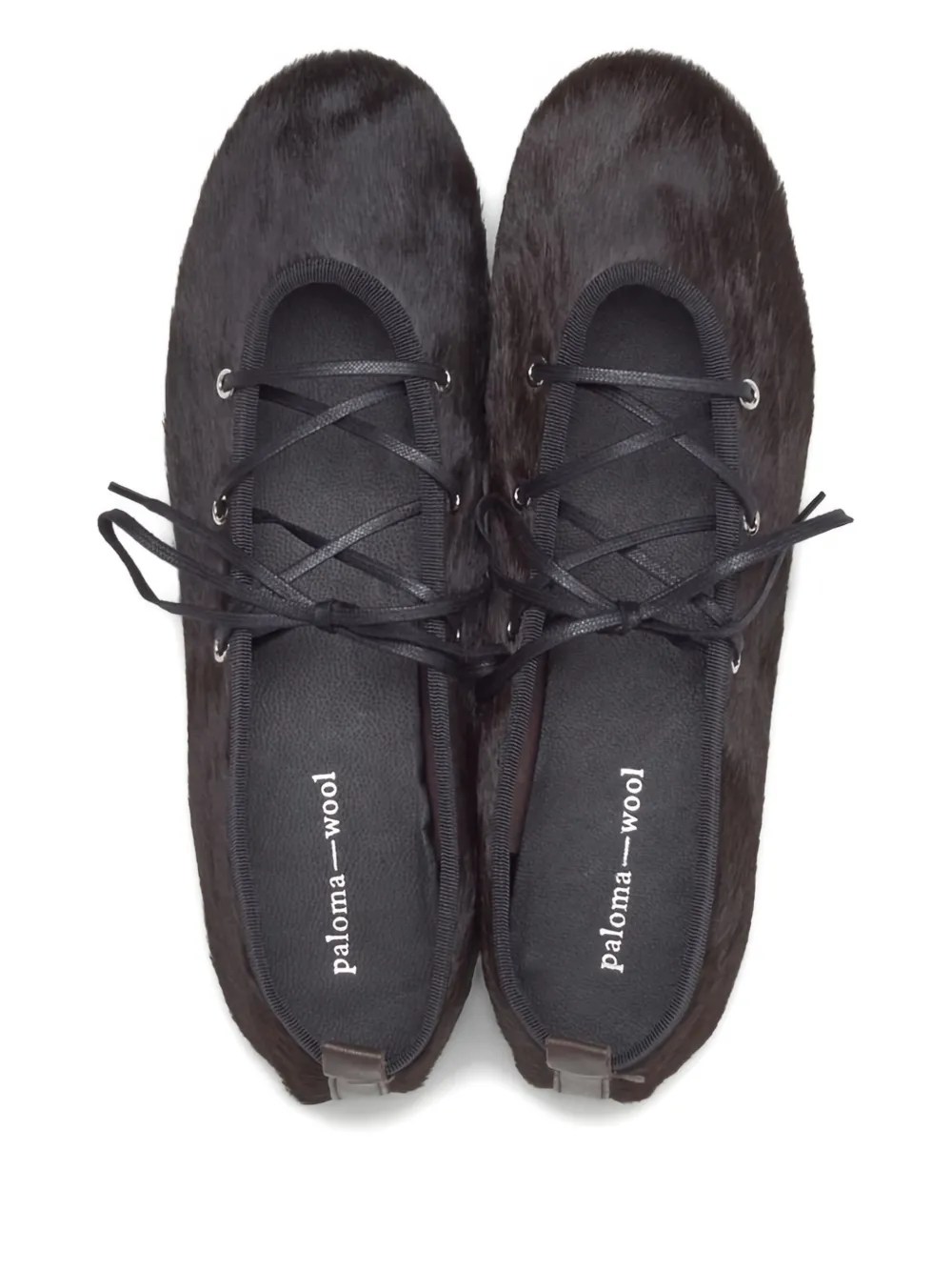 Paloma Wool Leren ballerina's Bruin