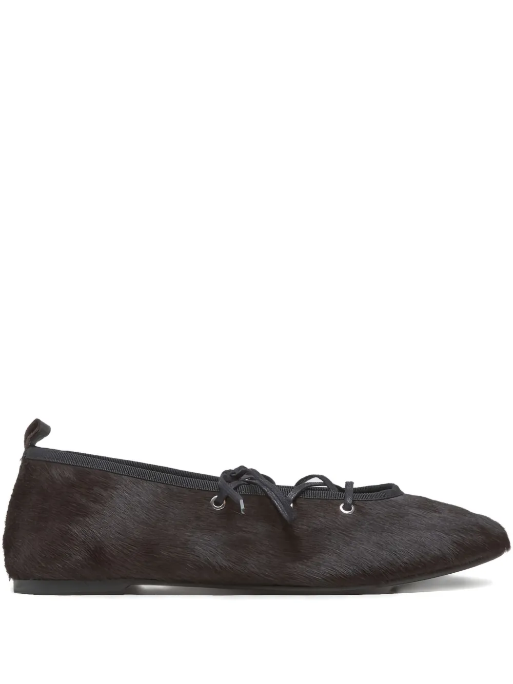 Paloma Wool Leather Ballet Flats In Brown