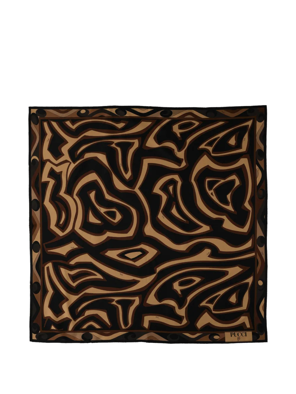 PUCCI printed silk scarf - Nero