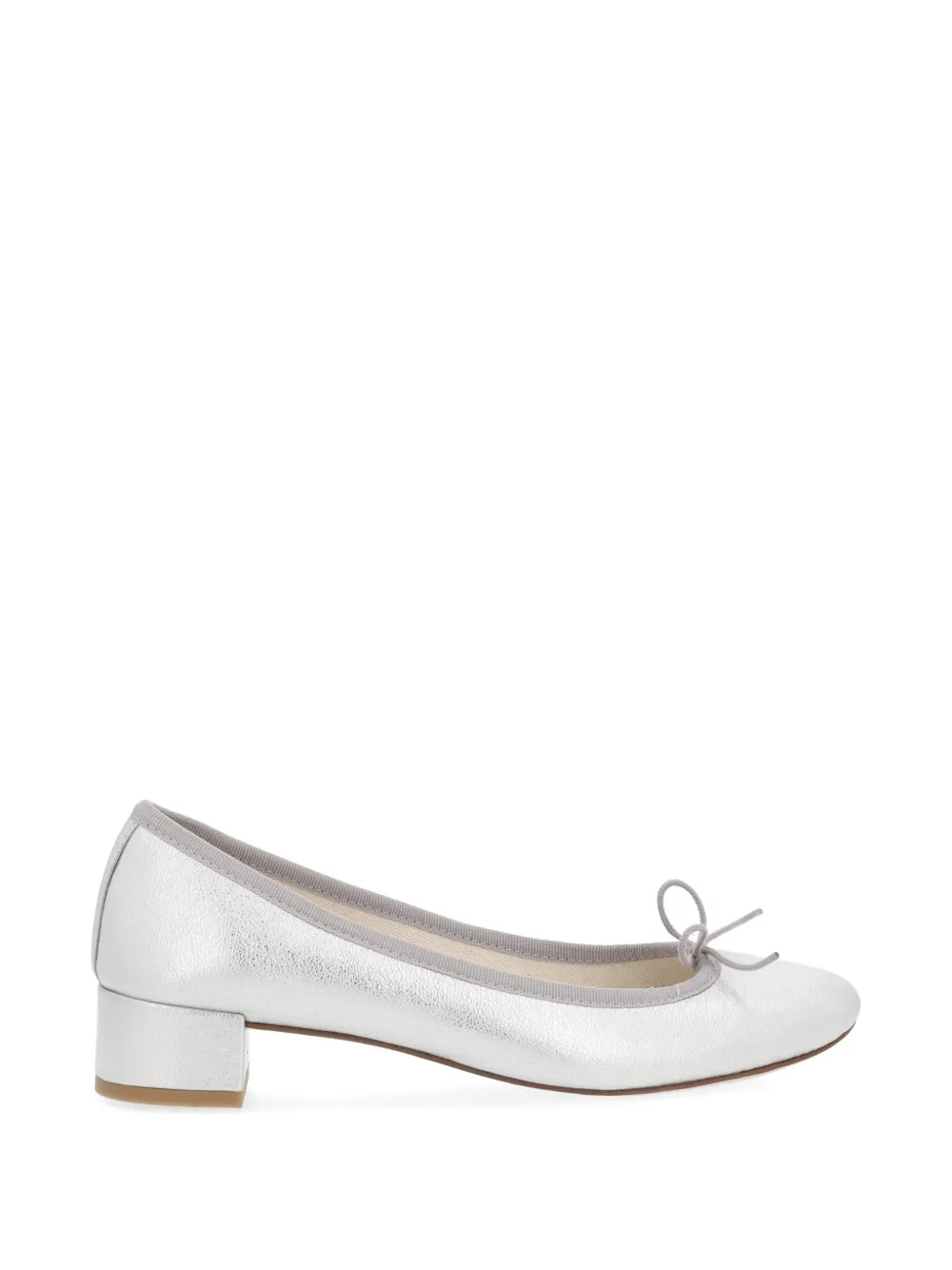Repetto Camille metallic ballet pumps Zilver