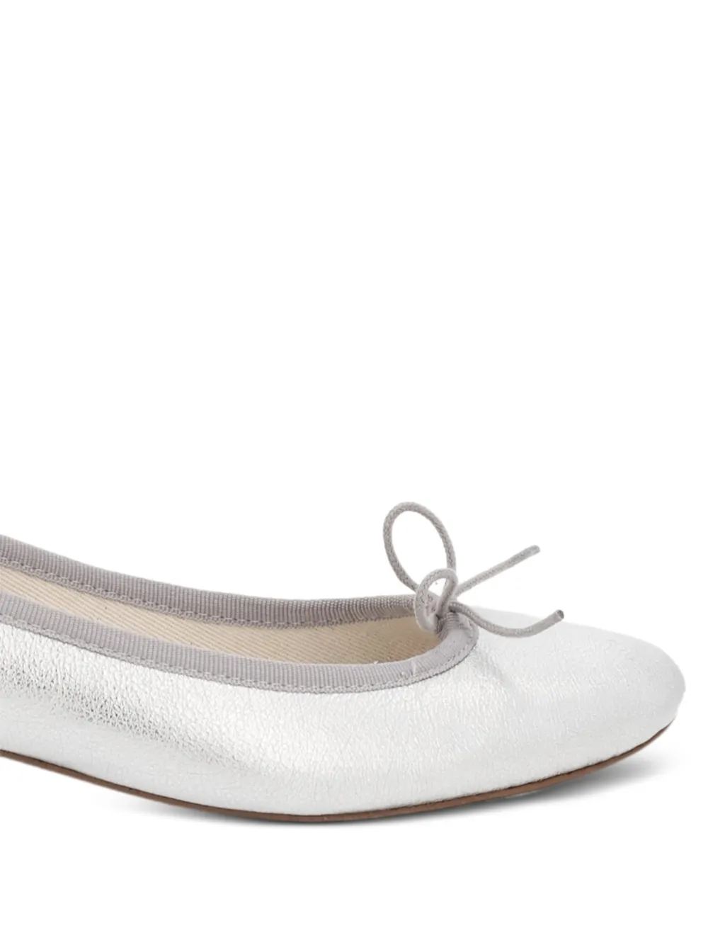 Repetto Camille metallic ballet pumps Zilver