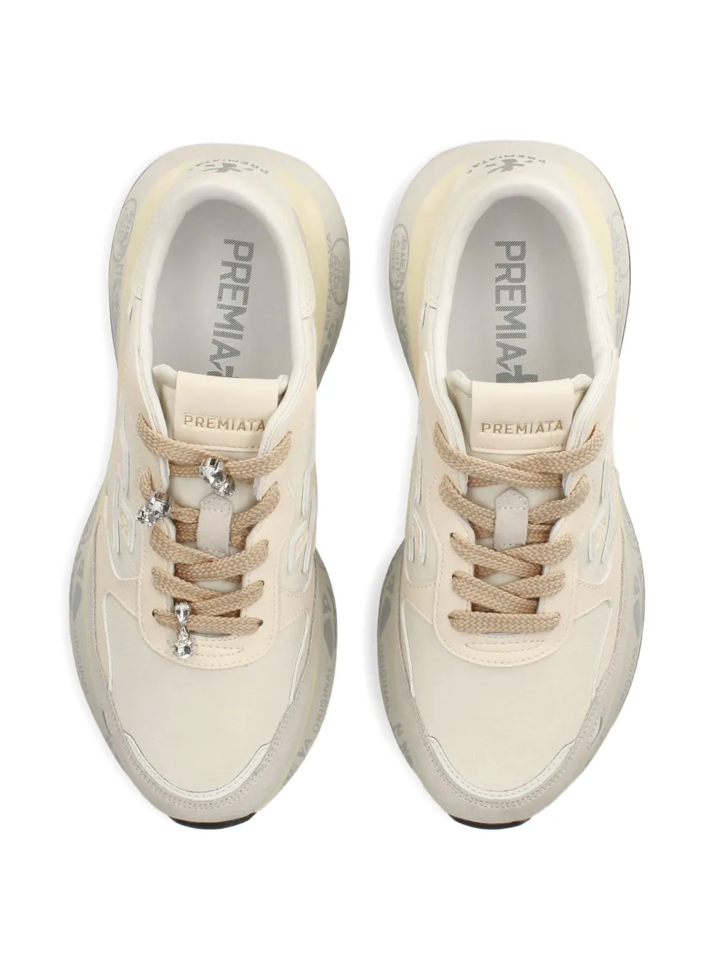 Premiata Lauryn 7788k leather sneakers Beige