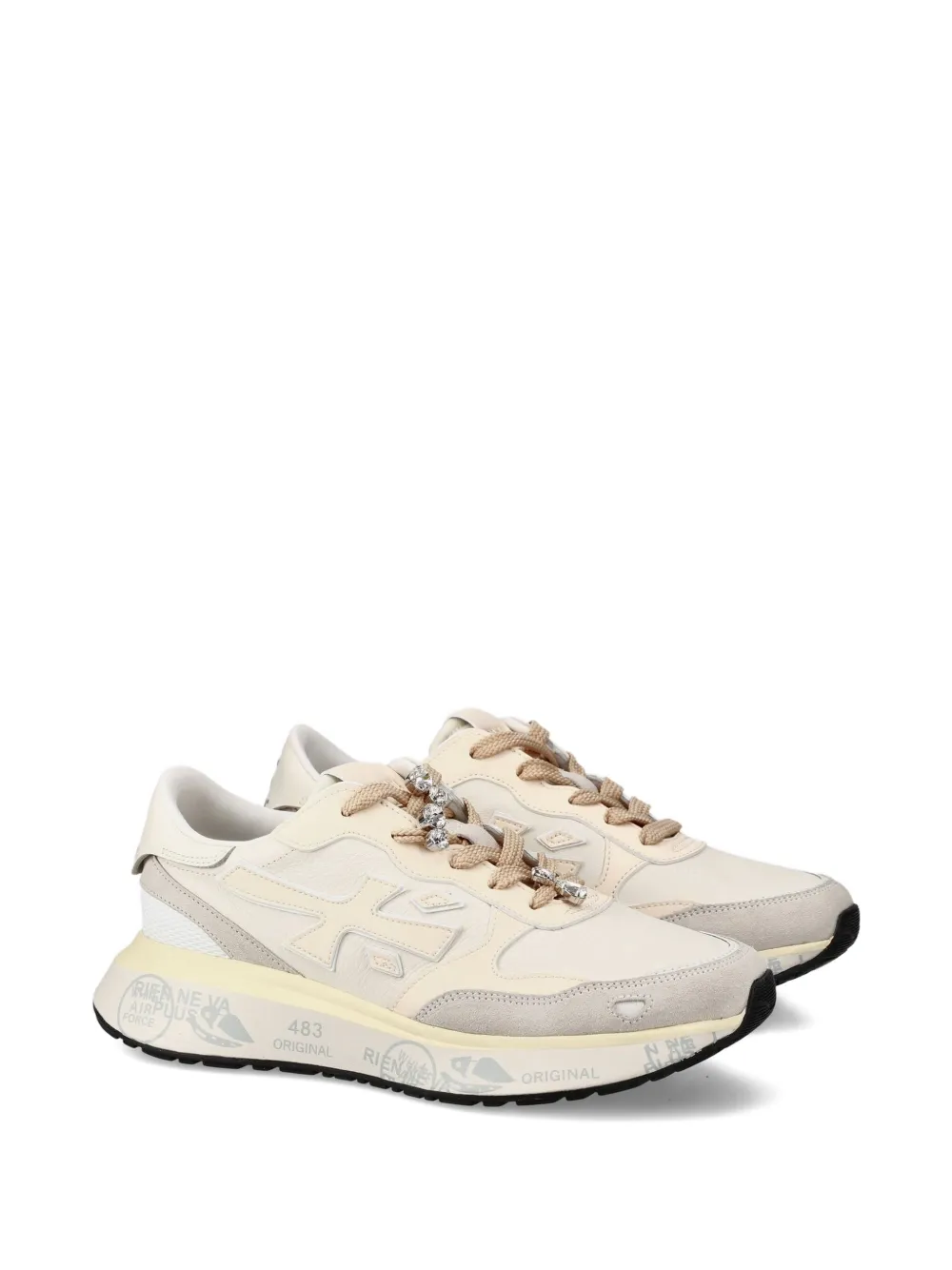 Premiata Lauryn 7788k leather sneakers Beige