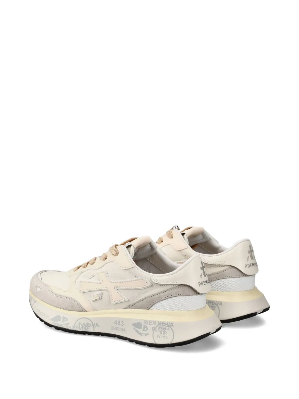 Premiata Lauryn 7788k leather sneakers Beige