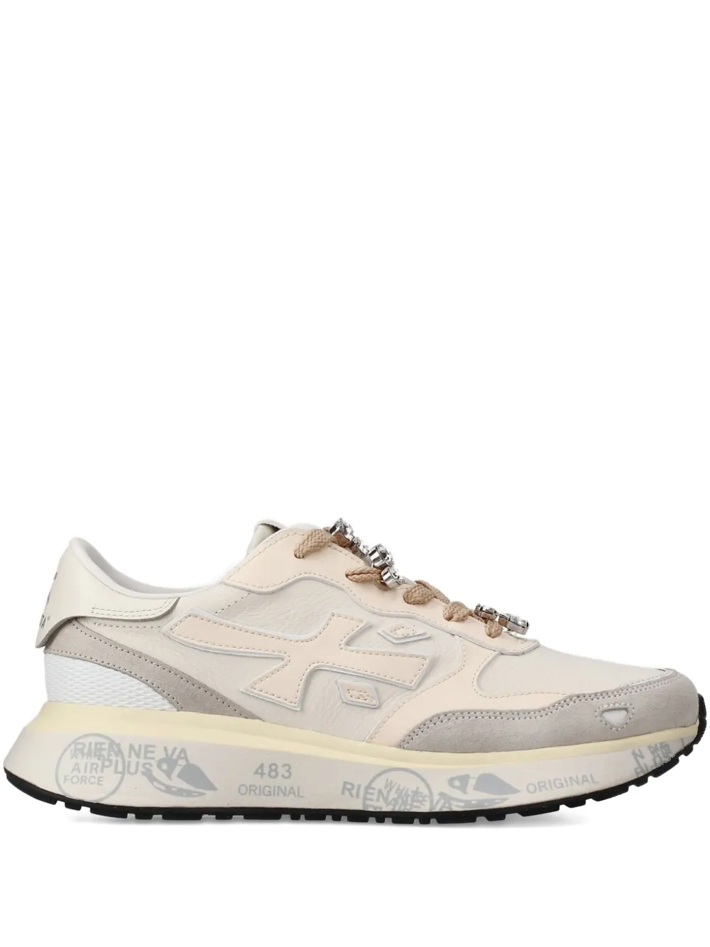 Premiata Lauryn 7788k leather sneakers Beige