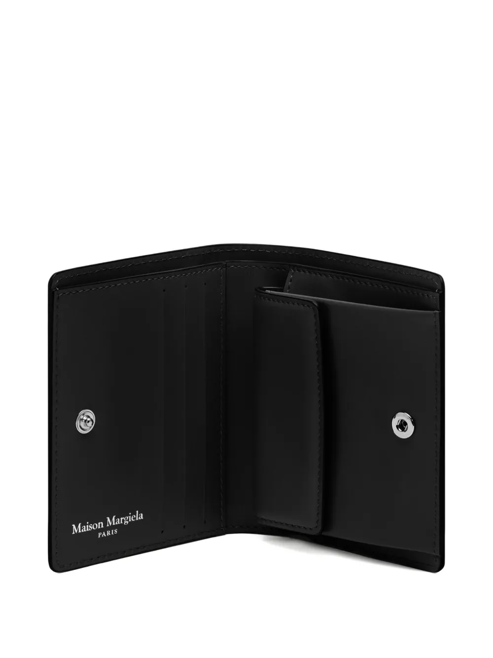 Maison Margiela Leather Wallet In Black