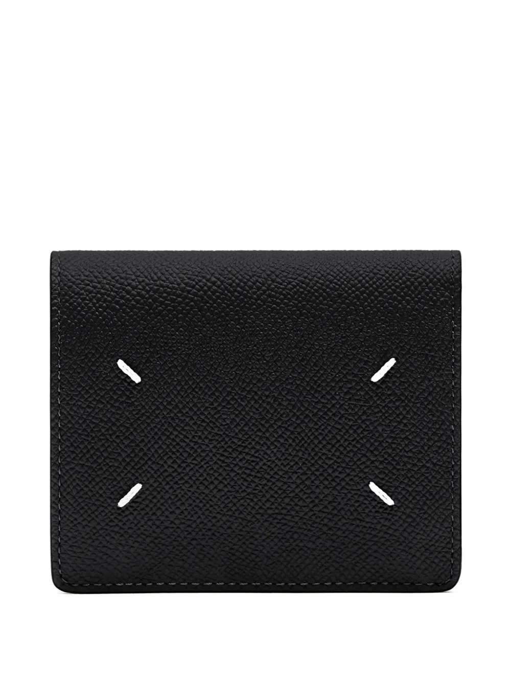 Maison Margiela Leather Wallet In Black