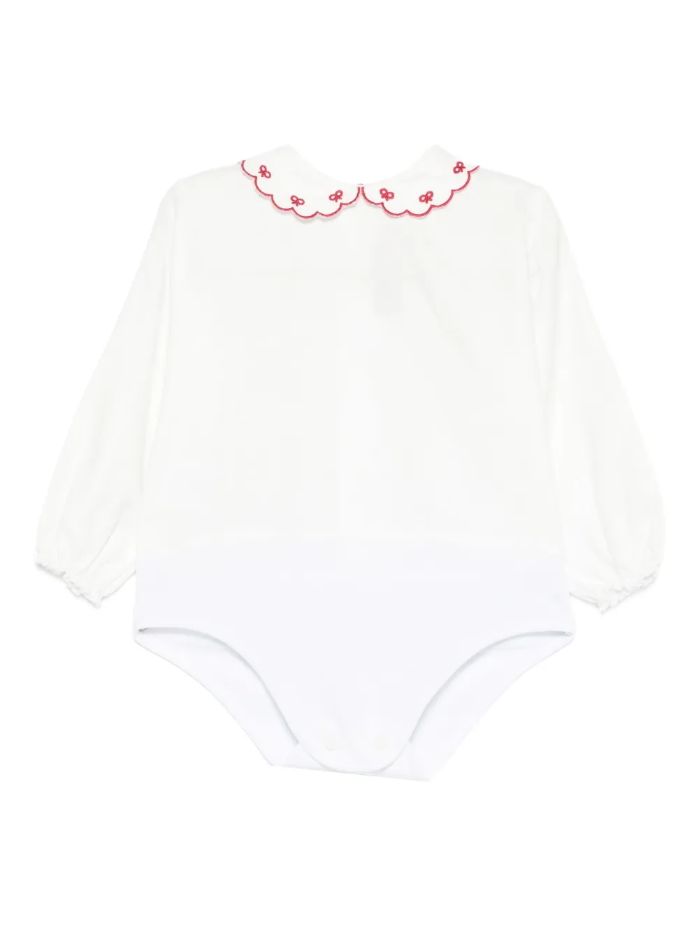 La Stupenderia embroidered body - Bianco
