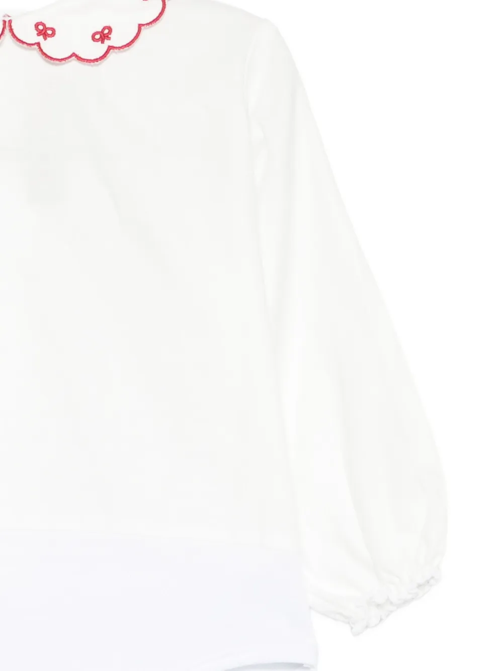 La Stupenderia Romper met borduurwerk Wit