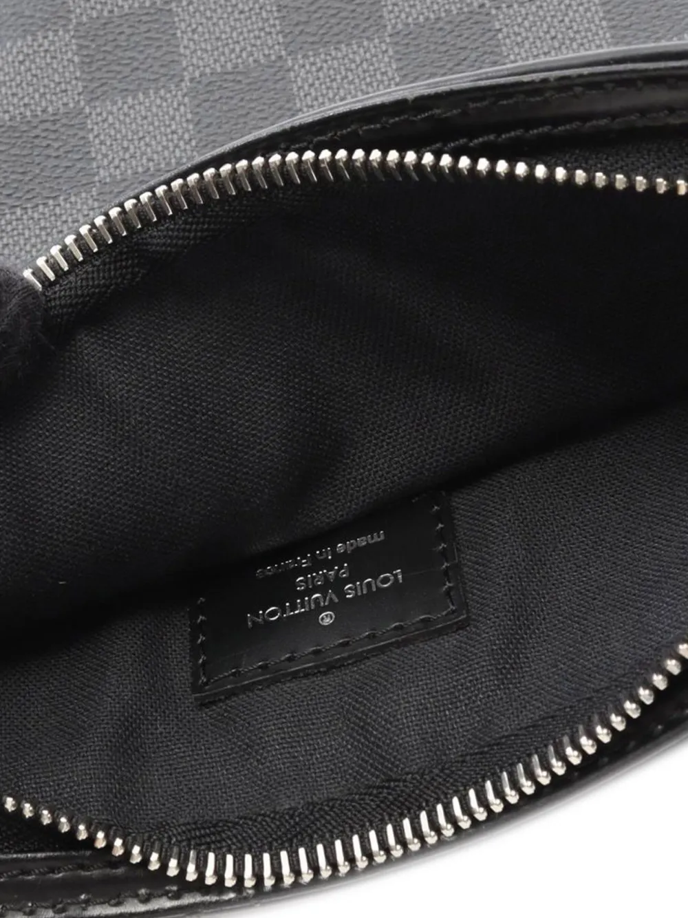 Pre-owned Louis Vuitton 2010 Damier Graphite Thomas Crossbody Bag In Black