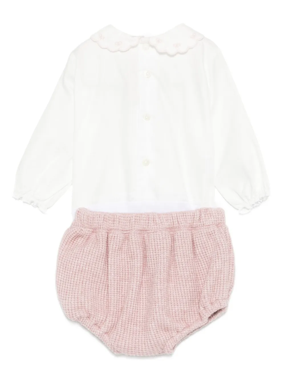 La Stupenderia Romper met geschulpte kraag Roze