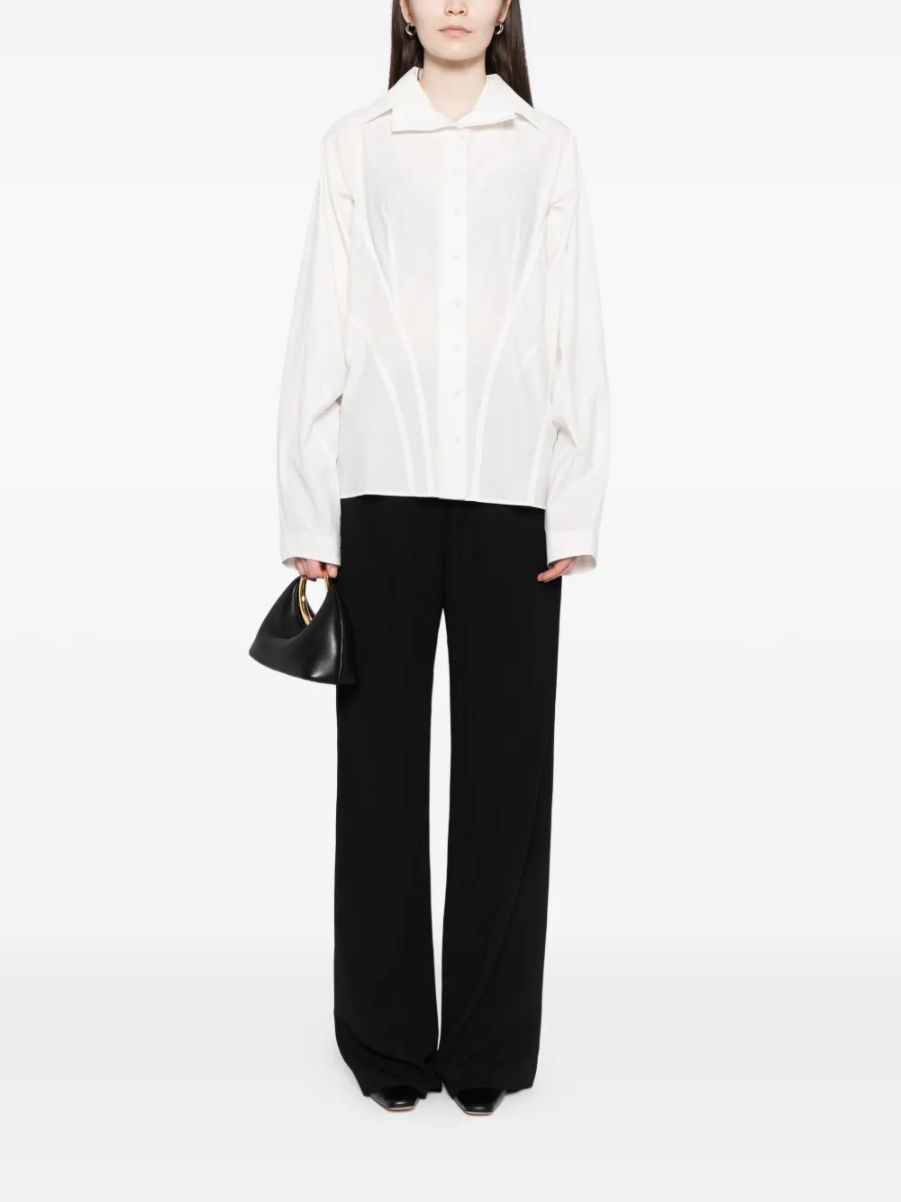 YEHUAFAN Katoenen blouse - Wit