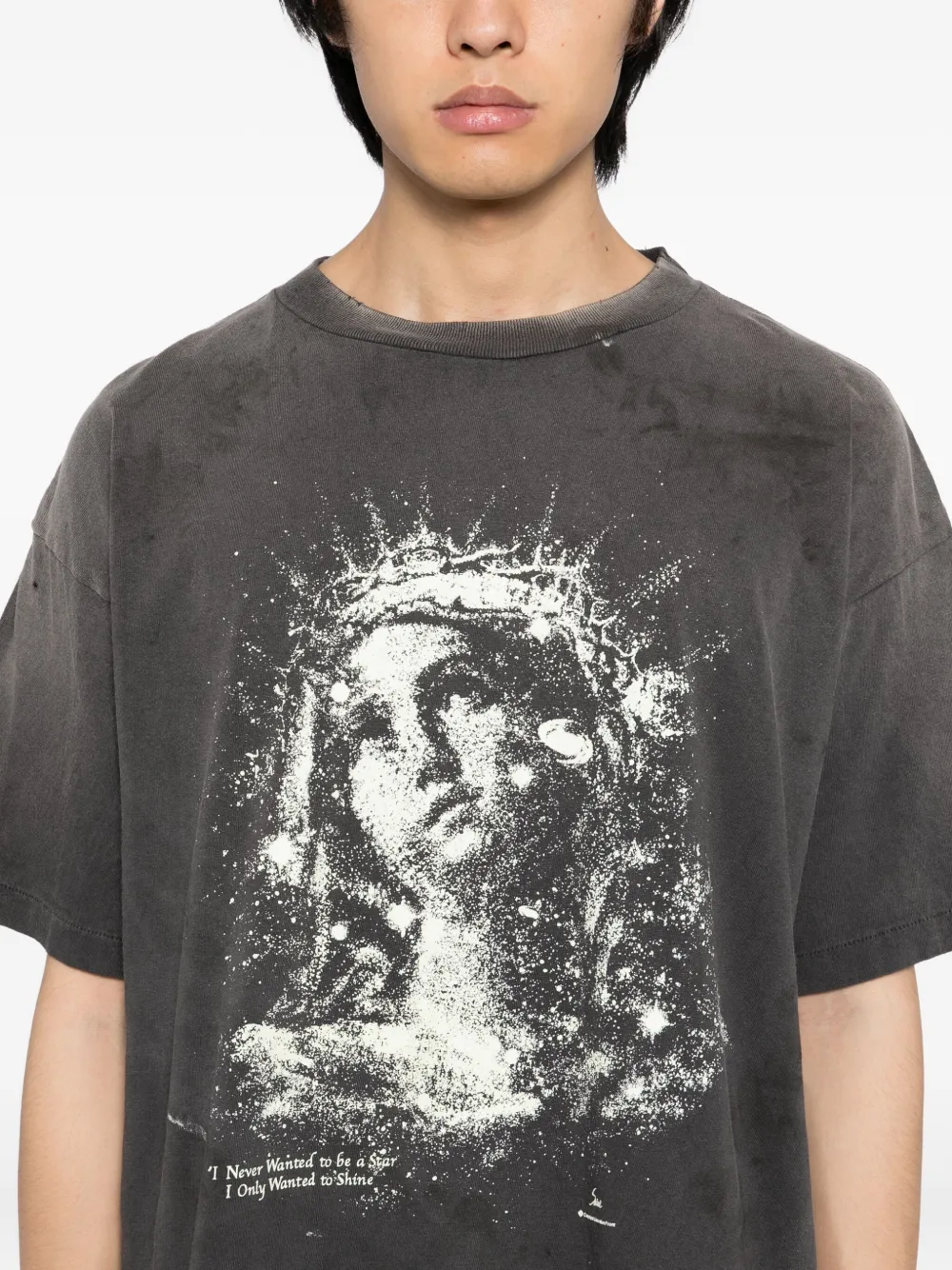 SAINT MXXXXXX T-shirt met grafische print Grijs