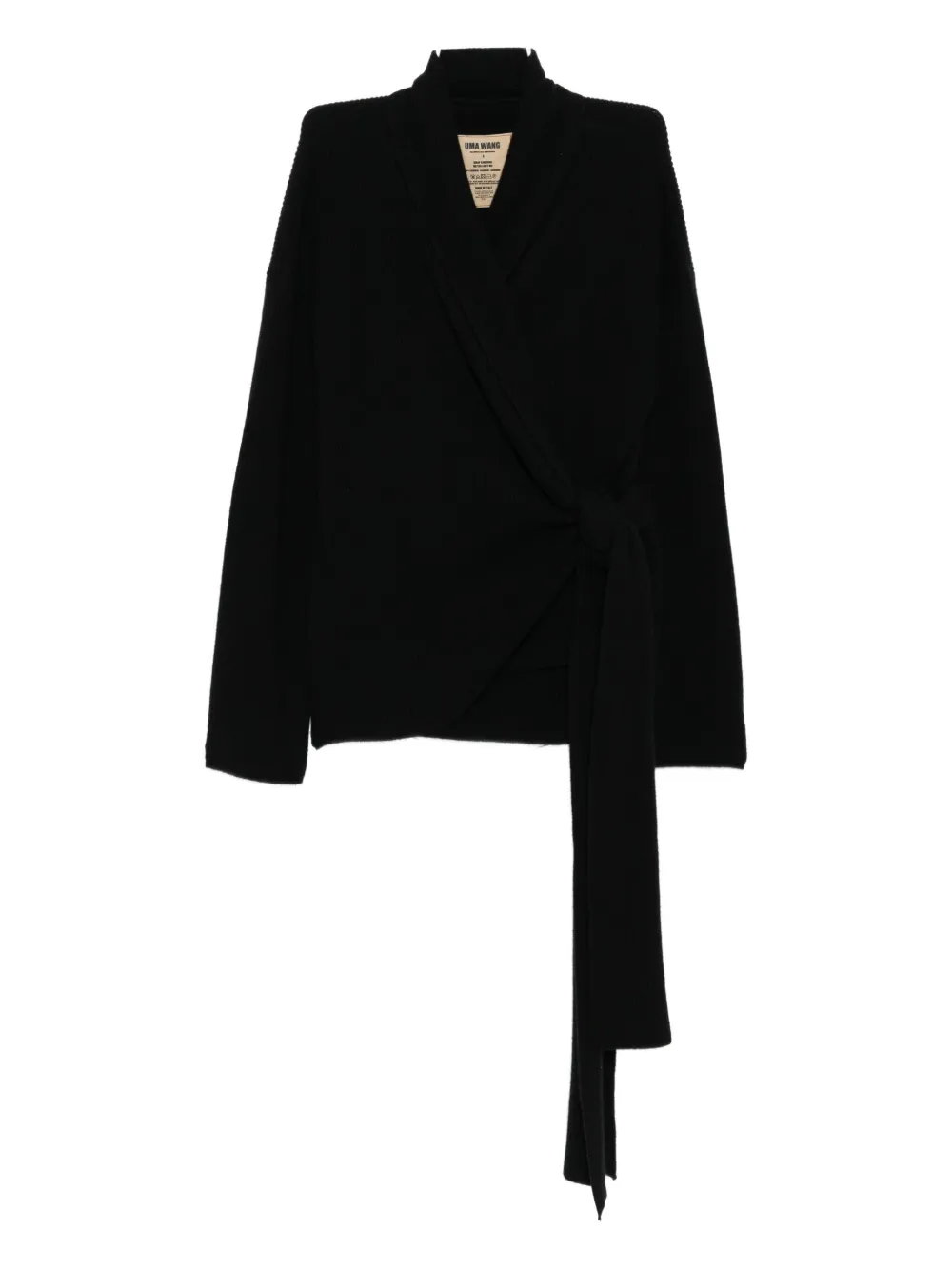 Uma Wang Wrapped Cardigan In Black