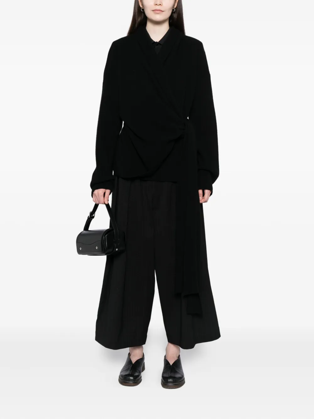 Uma Wang Wrapped Cardigan In Black