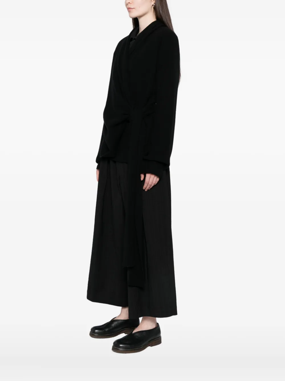 Uma Wang Wrapped Cardigan In Black