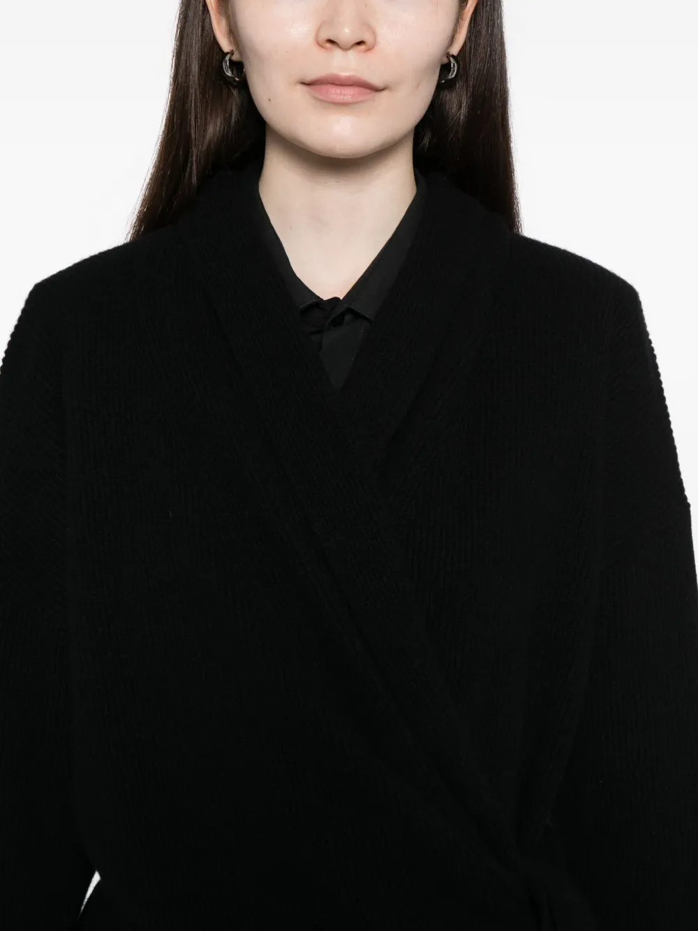 Uma Wang Wrapped Cardigan In Black