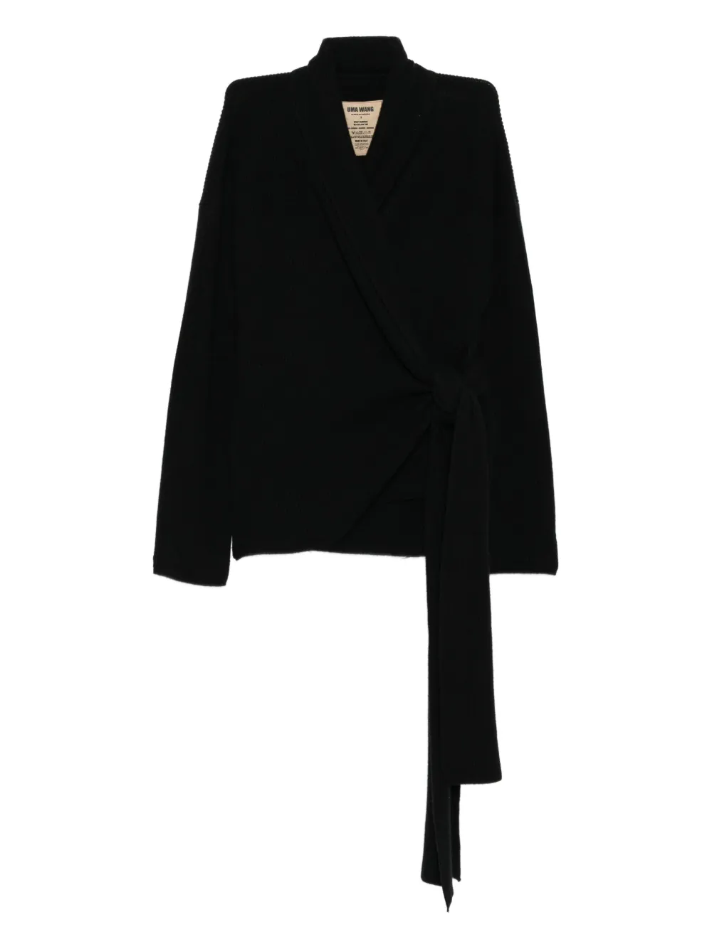 Uma Wang wrapped cardigan | Black | Image 1