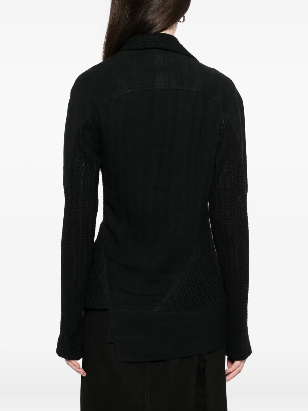 Yehuafan Buckle-on Blouse In Black