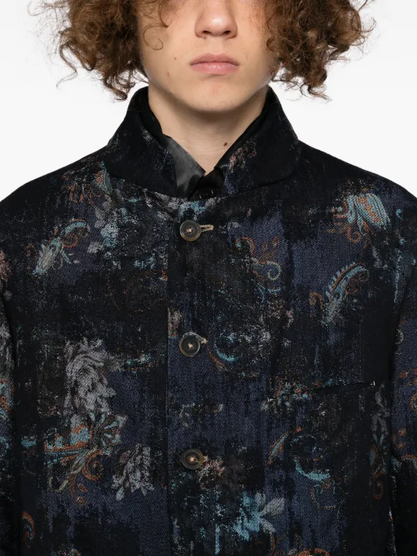 Forme D'expression graphic-print Jacket | Blue | FARFETCH JO