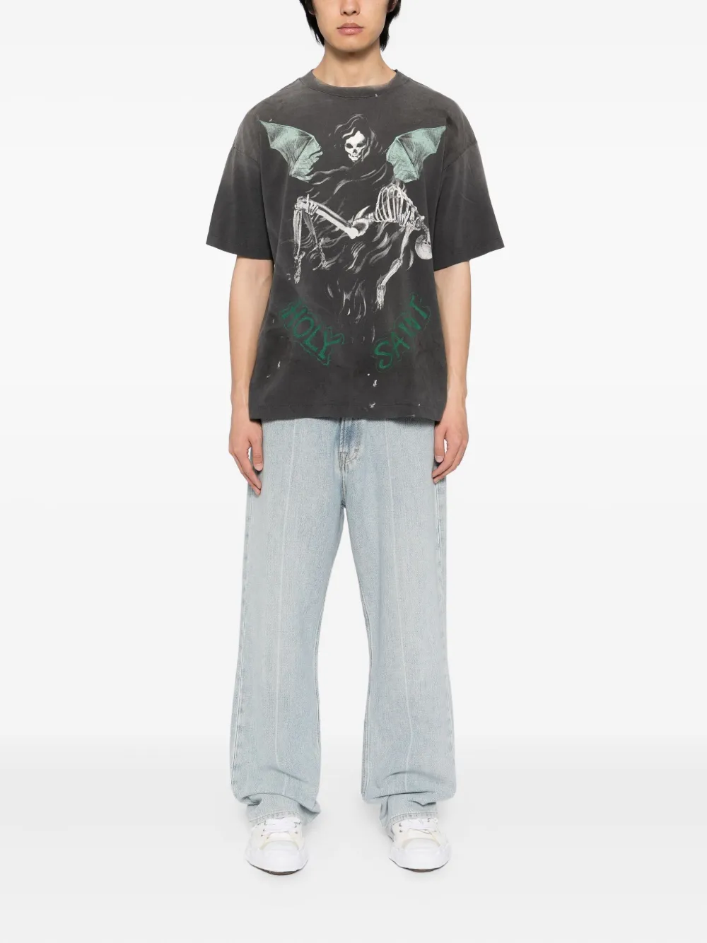 SAINT MXXXXXX T-shirt met grafische print - Grijs