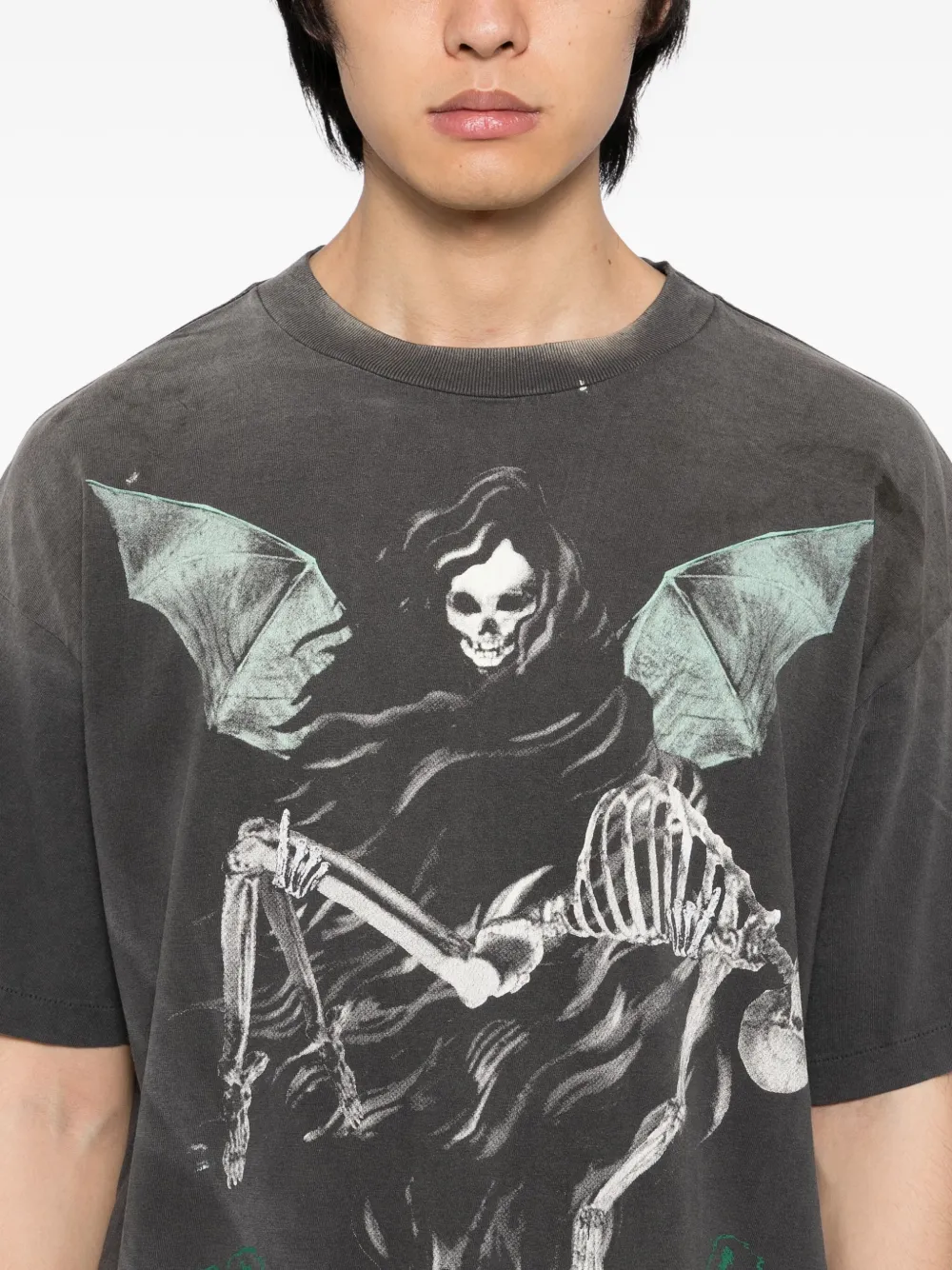 SAINT MXXXXXX T-shirt met grafische print Grijs