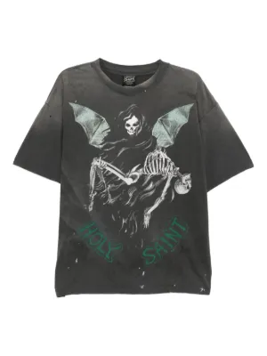 SAINT MXXXXXX Public Enemy T-shirt | Black | FARFETCH