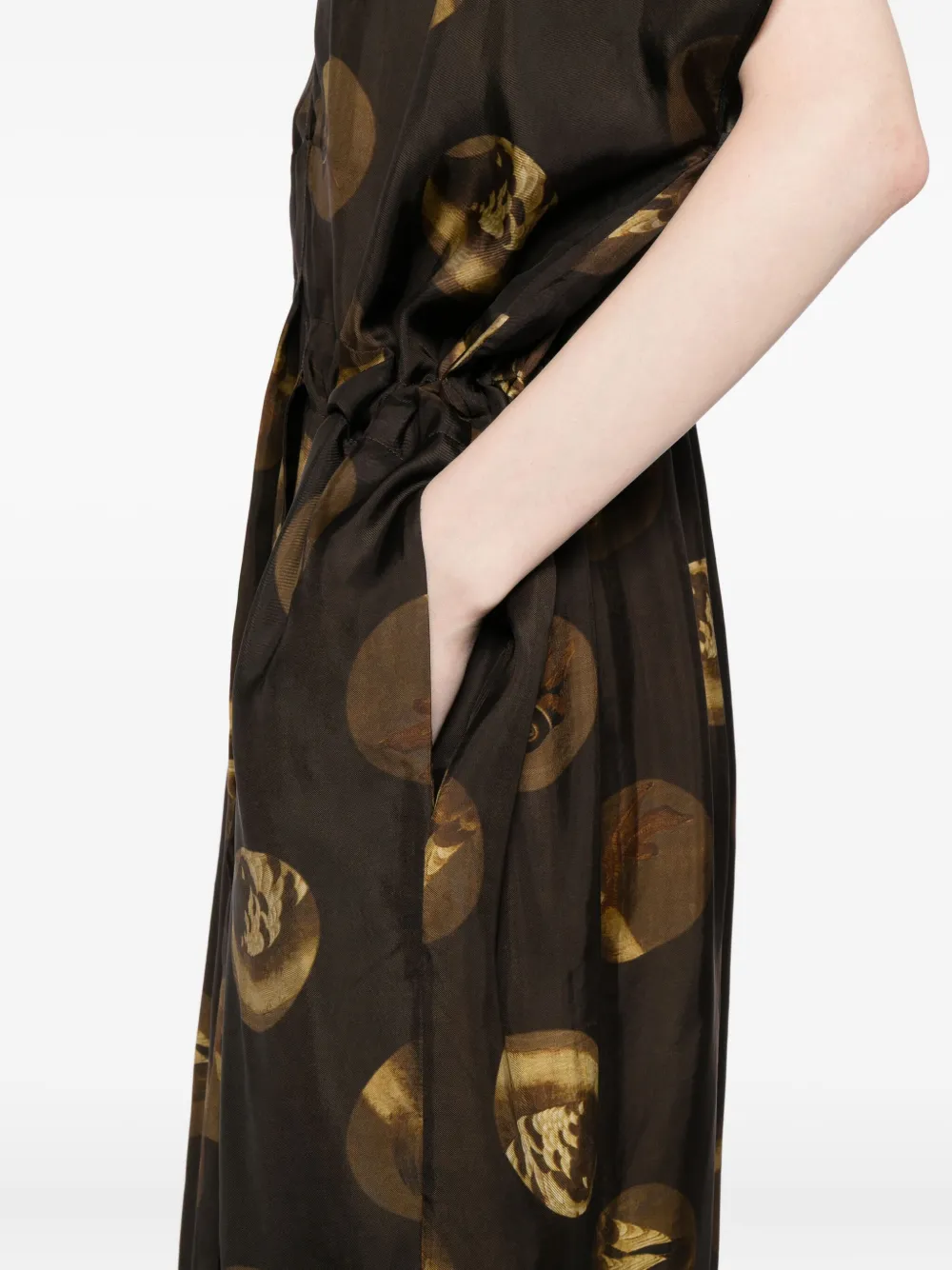 Uma Wang Acre jurk Bruin