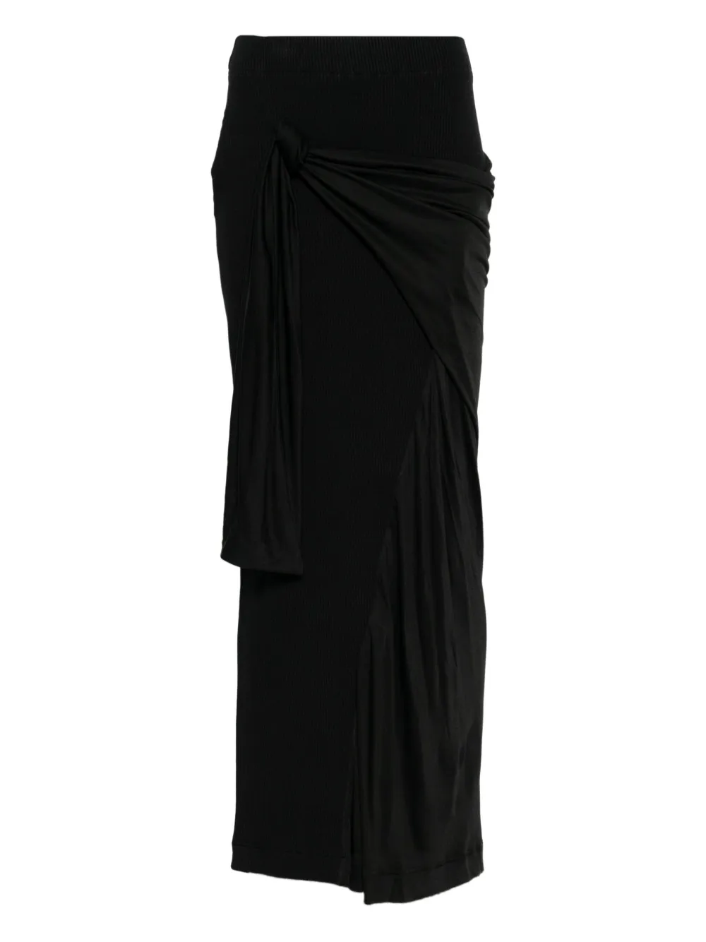 YEHUAFAN falda drapeada | negro | Image 1