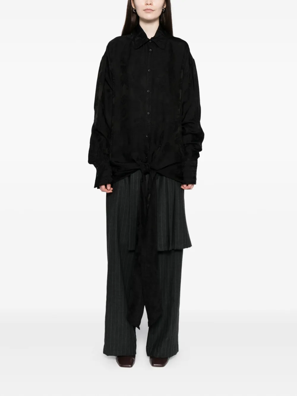 Uma Wang Tubby blouse - Zwart