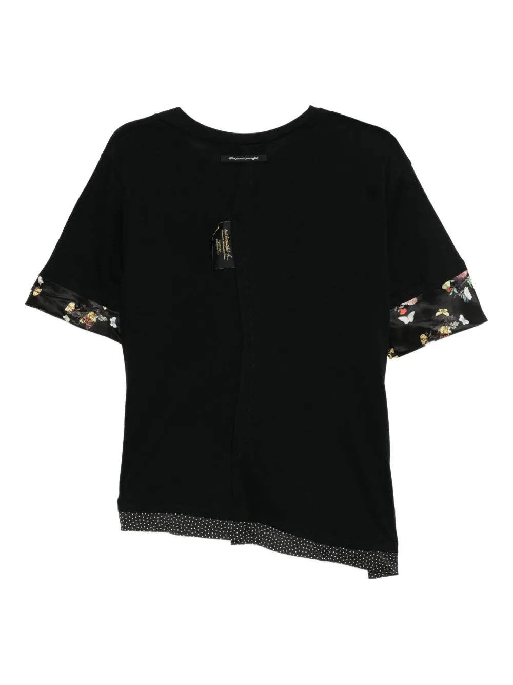 Undercover Katoenen gelaagd T-shirt Zwart