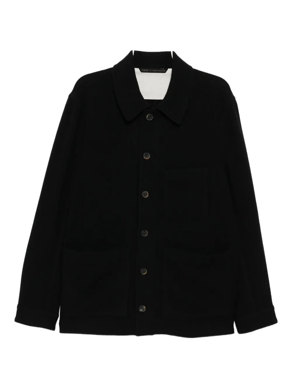 Forme D'expression buttoned wool-blend jacket | Black | Image 1