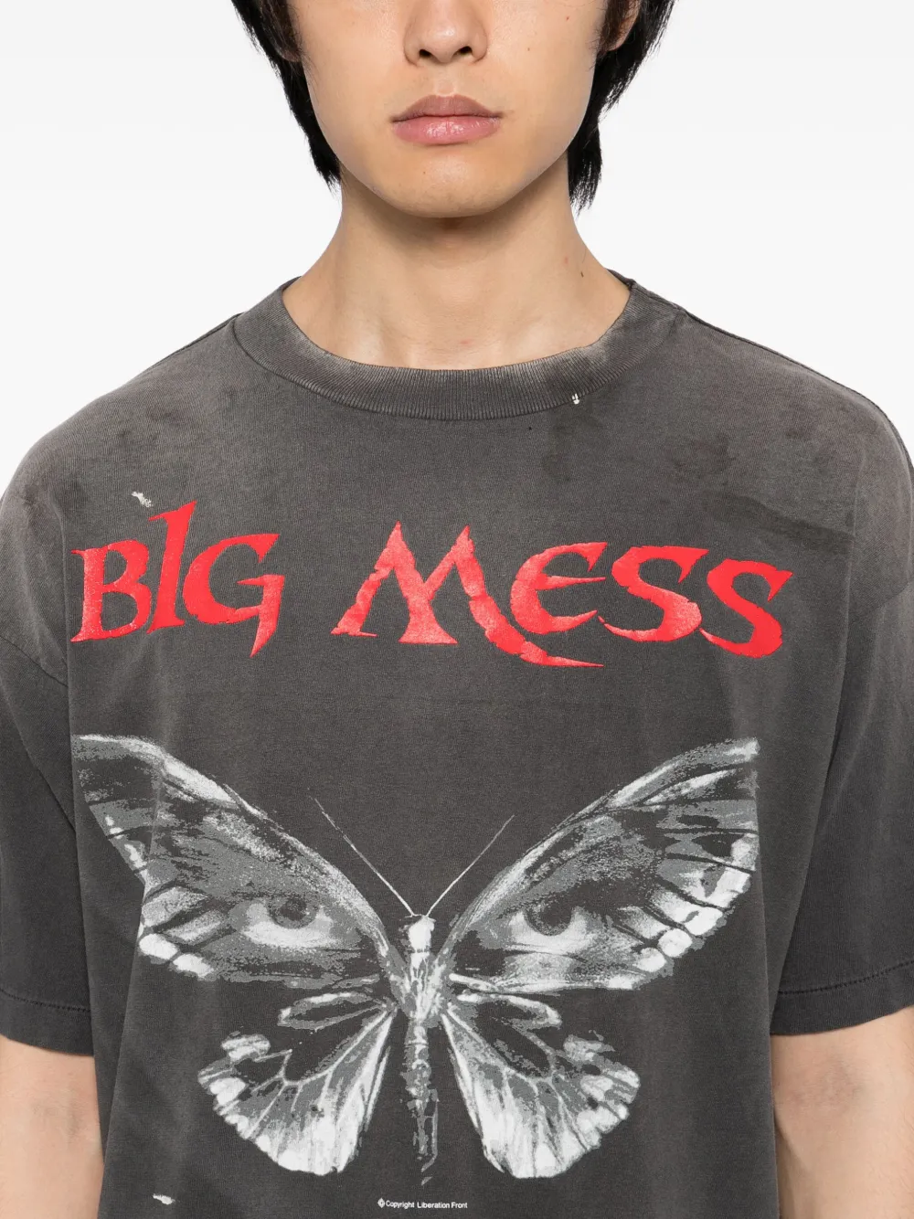 SAINT MXXXXXX T-shirt met grafische print Grijs