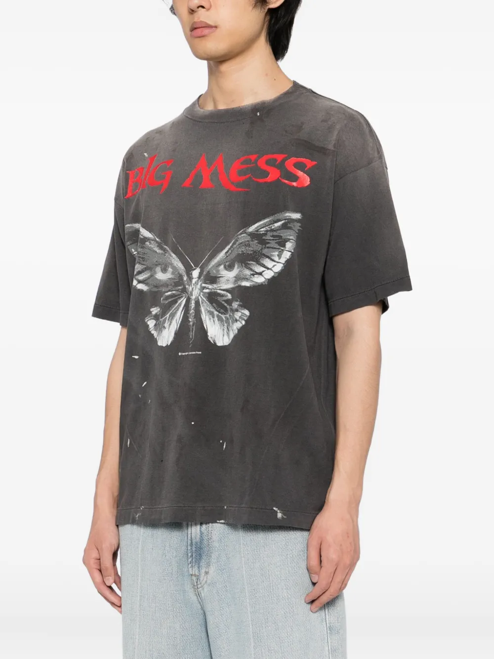 SAINT MXXXXXX T-shirt met grafische print Grijs