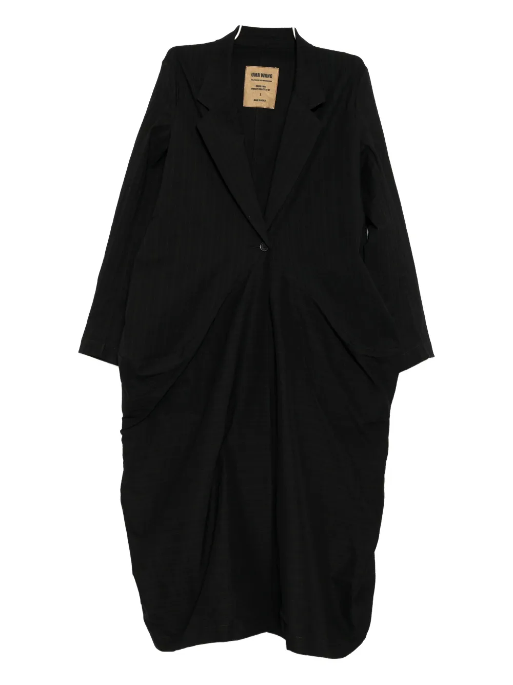 Uma Wang Cider Coat In Black