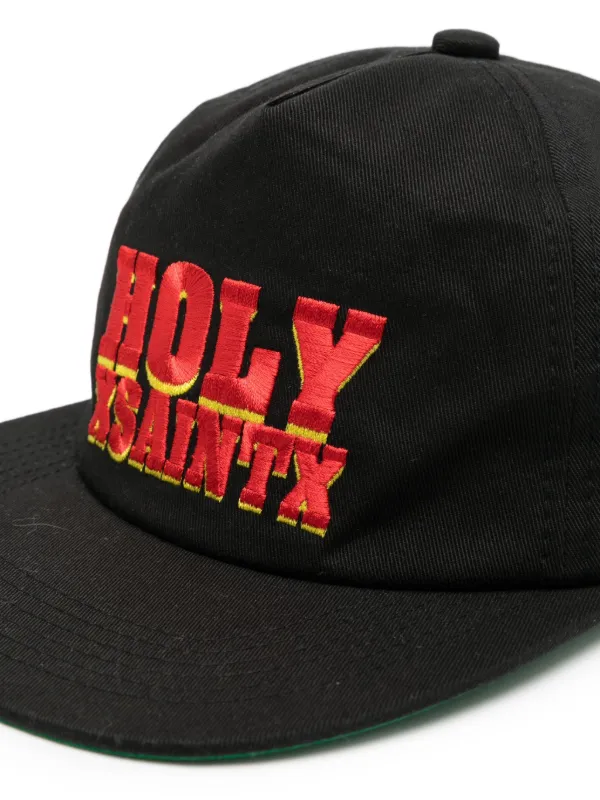 SAINT MXXXXXX logo-embroidered Cap | Black | FARFETCH UK
